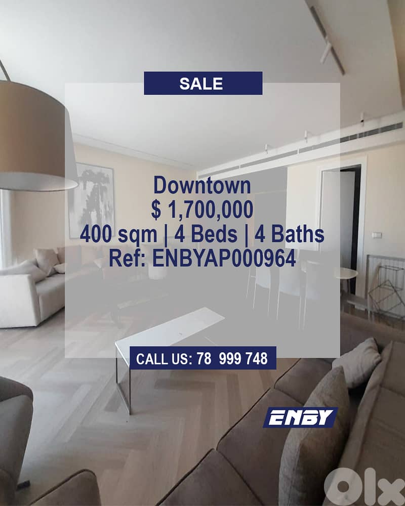 Apartment for Sale in Downtown | Luxurious Neighborhood | High end 0