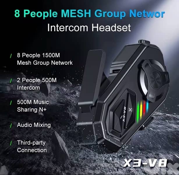intercom motorcycle helmet 1