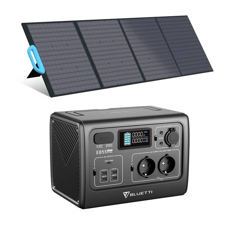 BLUETTI PowerOak EB55 Portable Power Station | 700W 537Wh 3