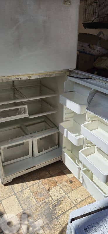 maytag 36 inches fridge and freezer used 1