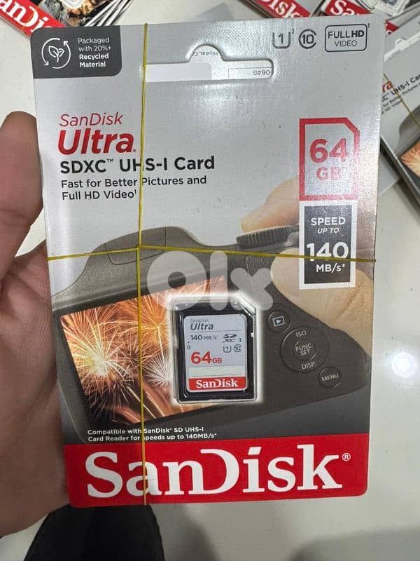 Sandisk ultra sdxc card 64gb up to 140mb/s 0