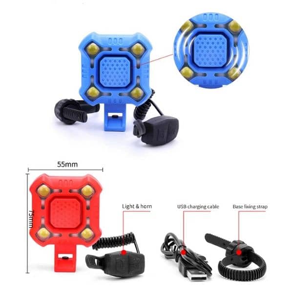 Bike light with horn 0