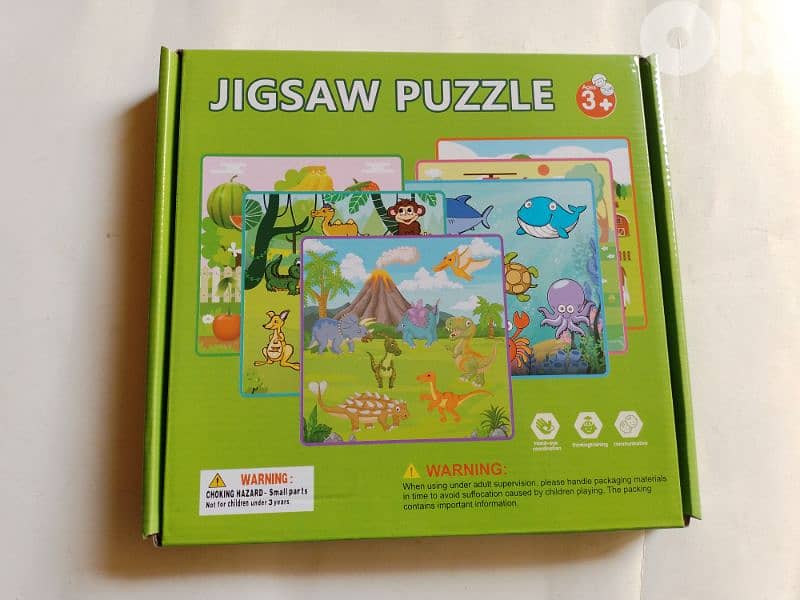 educational toys  6 in 1 wood jigsaw puzzle 0
