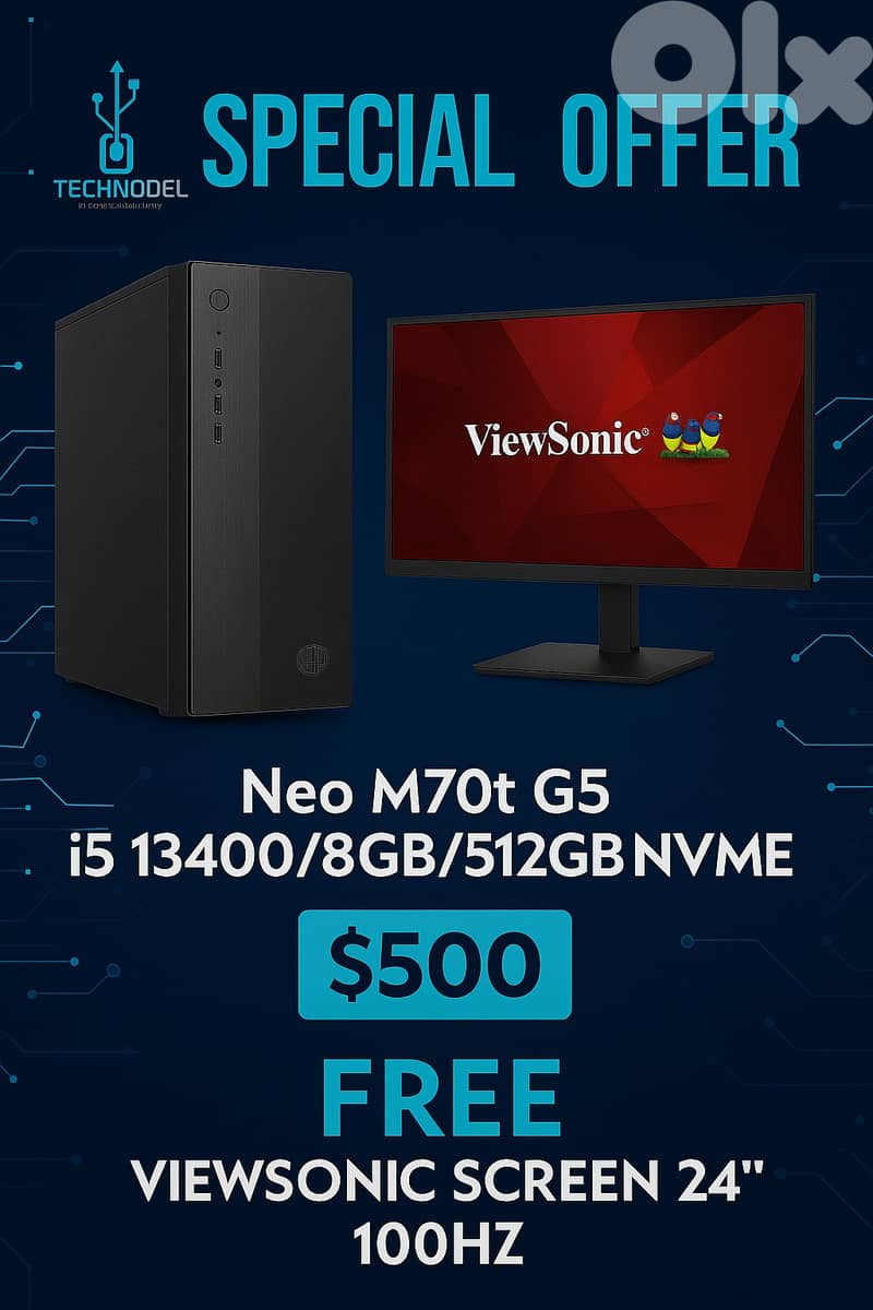 NEW LENOVO 13th Gen Desktop + SCreen 0