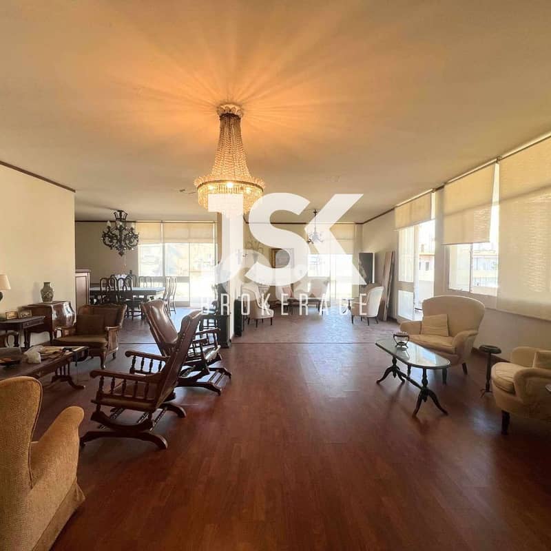 L19145 -Bright & Spacious Apartment with Terrace For Sale in Achrafieh 0