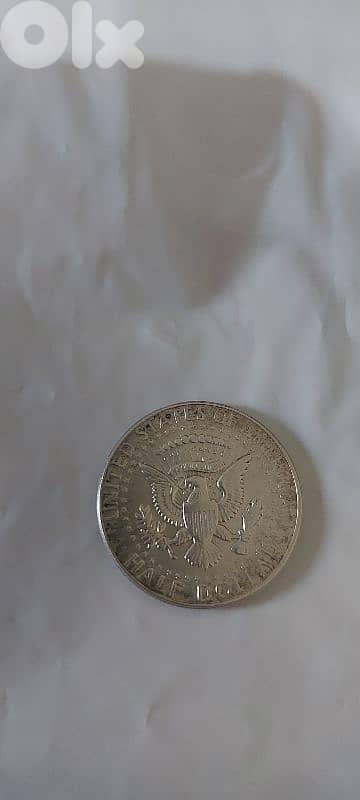 USA half Silver Dollar coin Memorial President John Kennedy year 1964 1
