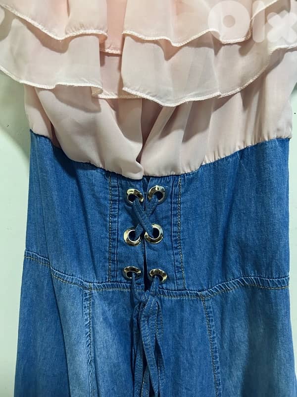 Short jeans dress | فستان جينز قصير 0
