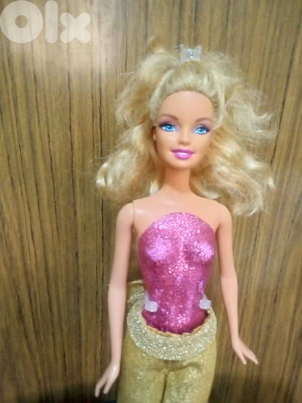 Barbie LOVE HORSE Glitter molded wearing as new doll, bend legs+Shoes 2