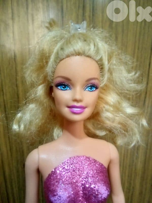 Barbie LOVE HORSE Glitter molded wearing as new doll, bend legs+Shoes 3