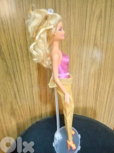 Barbie LOVE HORSE Glitter molded wearing as new doll, bend legs+Shoes