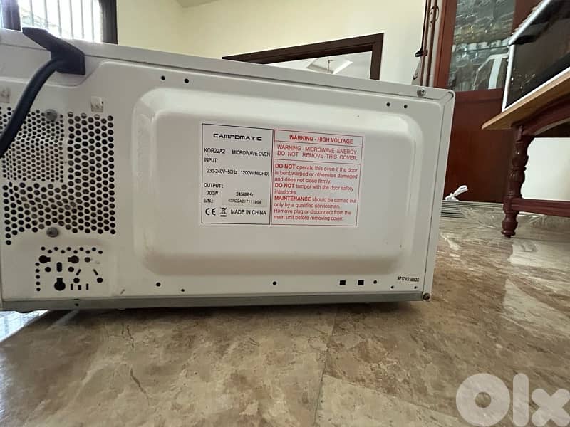 Campomatic Microwave Oven – Model KOR22A2 0