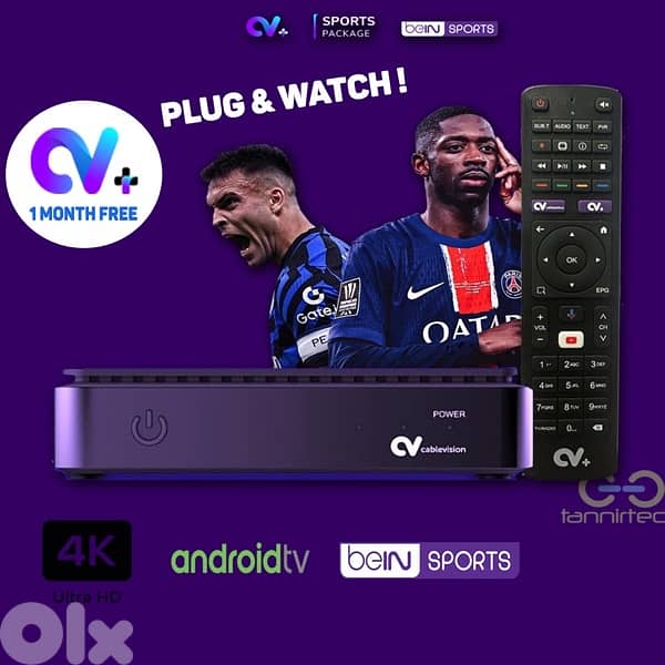 Brand New CV+ Hybrid 4K Android Box With 1Month Sport Subscription 0