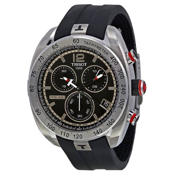 TISSO  TISSOT PRS 330 WATCH CHRONOGRAPH TACHYMETER SAPPHIR CRYISTAL 5