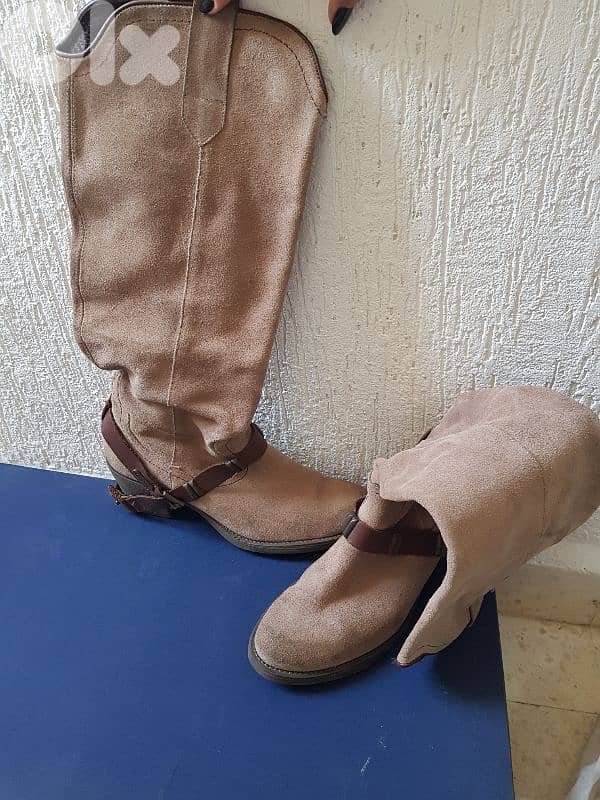 botine daim nubuck size 39 used 1