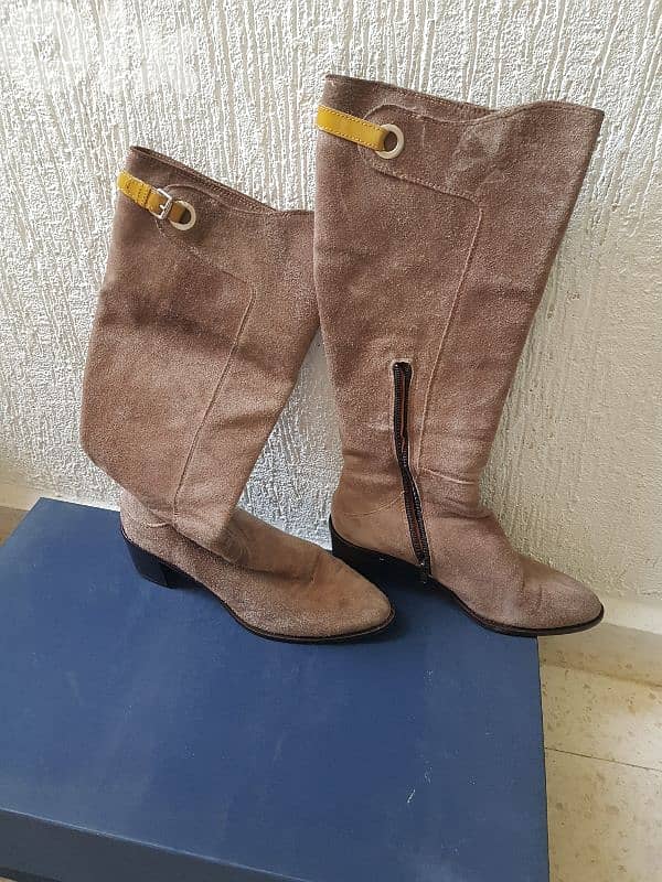 botine daim nubuck size 38 used 2 times only 1