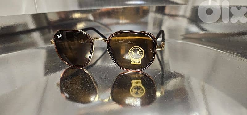 Ray Ban Scuderia Ferrari Edition Brown & Gold Luxury Sunglasses w Box 3