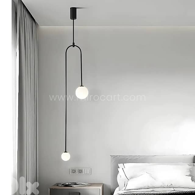 Modern Arc Pendant Light – U-Shaped Glow for Bedrooms & Cozy Corners 4