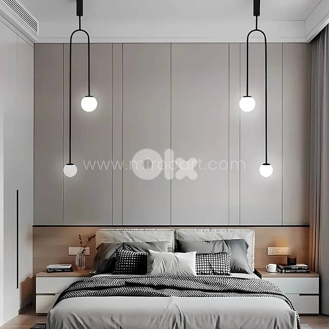 Modern Arc Pendant Light – U-Shaped Glow for Bedrooms & Cozy Corners 5