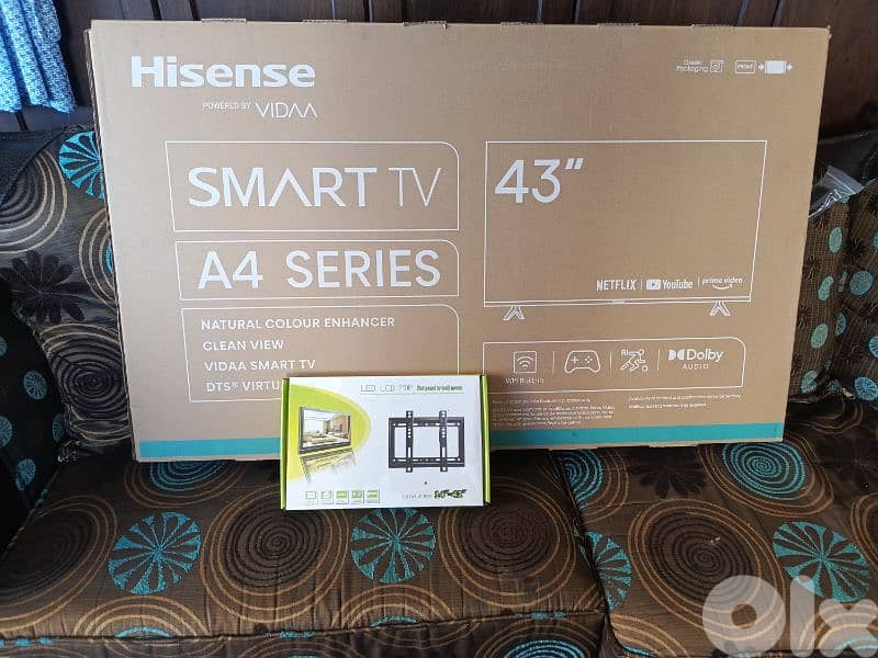 43' Hisense Smart TV brand new still in box for sale 0