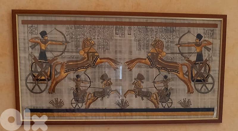 لوحات مصرية فرعونية على ورق بردى عدد 8 للبيع 4