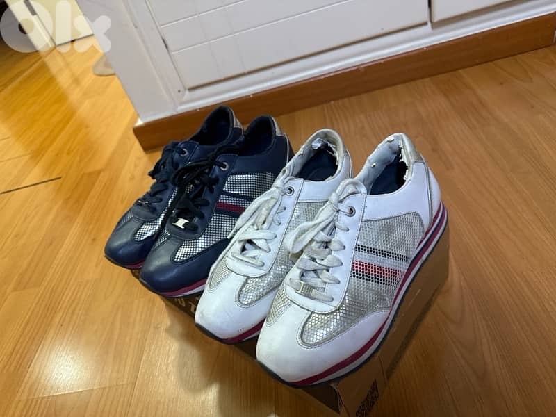 2 pairs of Used cheap Tommy Hilfiger shoes for women original 1