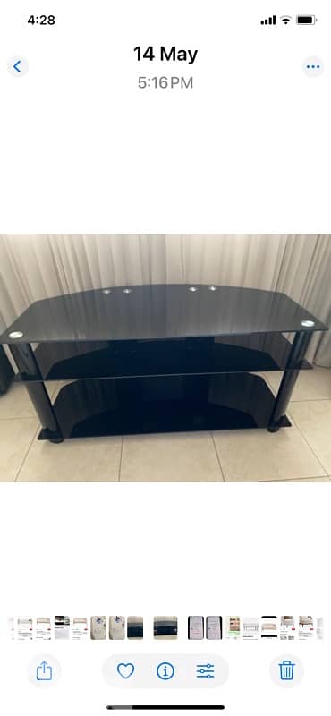 Glass Tv black table 0