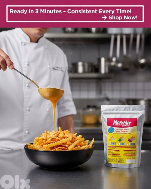 Cheddar Cheese Sauce Powder مسحوق جبنة الشيدر 10