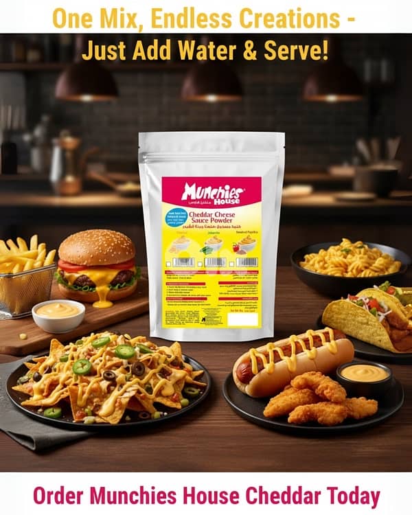 Cheddar Cheese Sauce Powder مسحوق جبنة الشيدر 12