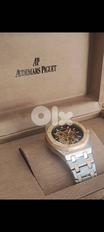 AP Men Silver pink Watch Copy A 1