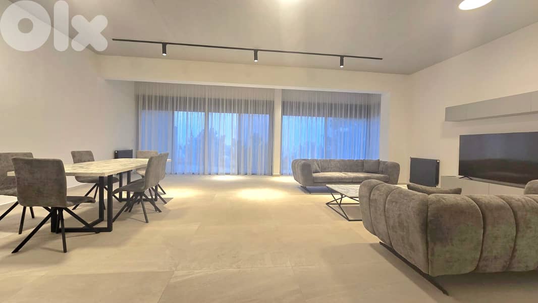 Modern Furnished Apartment with 150m² Terrace for Rent in Ain Aar 0