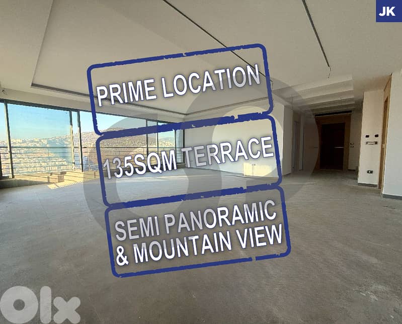 Prime location, terrace, Great view, baabda, louaize REF#JK125929 0