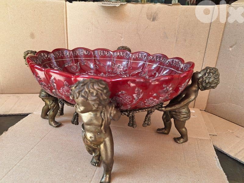 group of 5 pieces sevres porcelain & bronze handmade 7