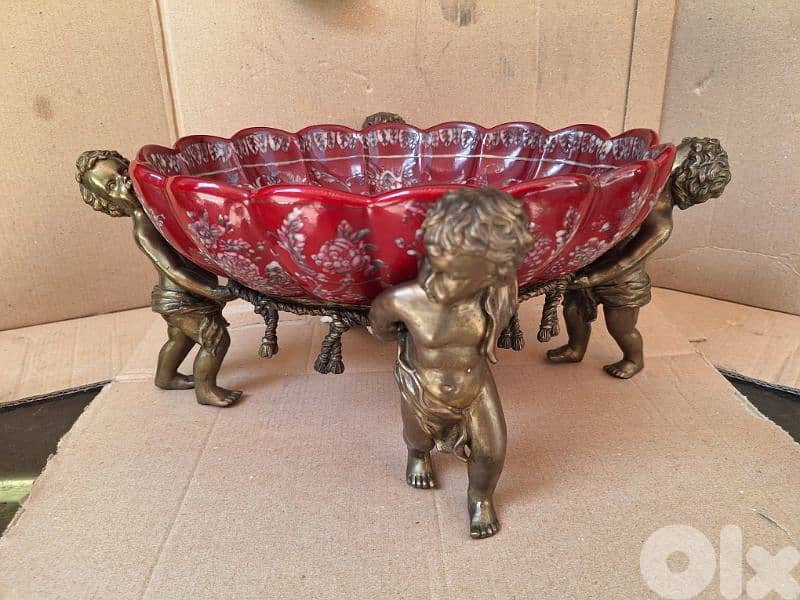 group of 5 pieces sevres porcelain & bronze handmade 9