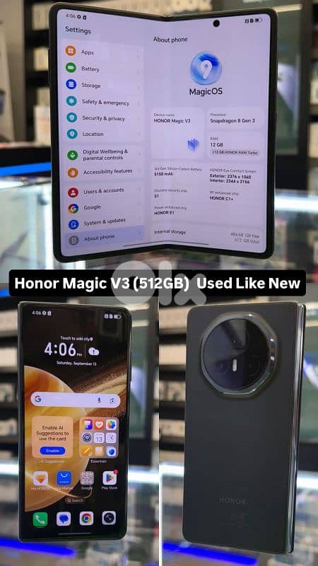 Honor phantom v3 used like. new 0