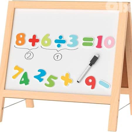 Playtive 2 in 1 Wooden Table Board 24 Pcs - طاولة ألعاب خشبية تعليمية 0