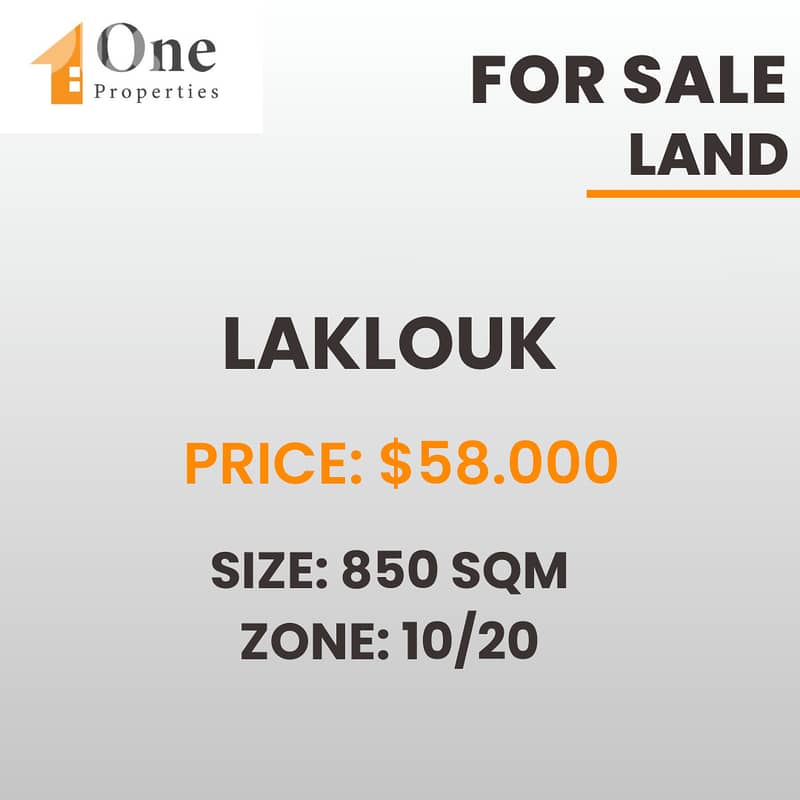 LAND FOR SALE IN LAKLOUK 0