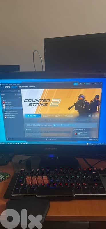 full pc with screen keyboard and mouse 0