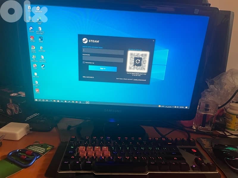 full pc with screen keyboard and mouse 2