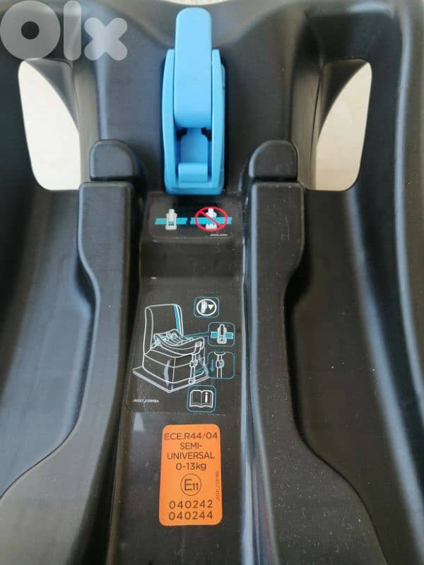 joie car seat 1st stage: birth to 15 months. birth to 13kg. with base 5