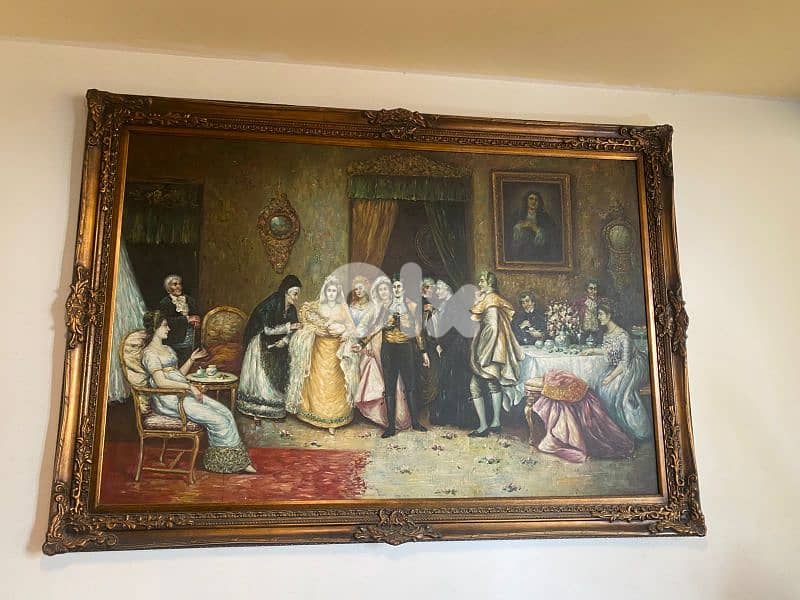 Antique painting frame 0