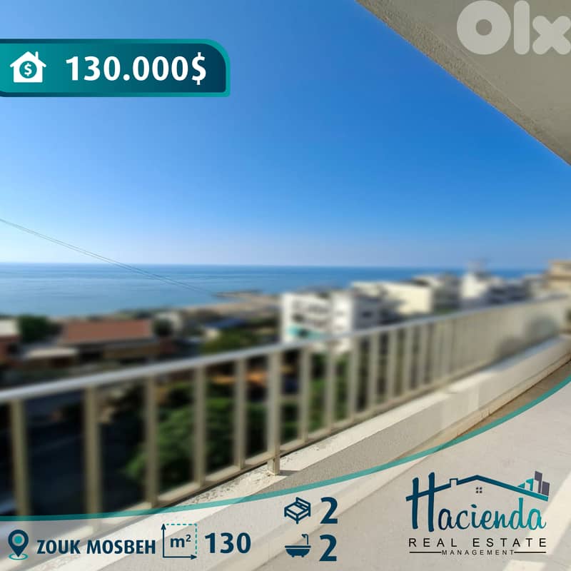 Sea View Apartment For Sale In Zouk Mosbeh 0