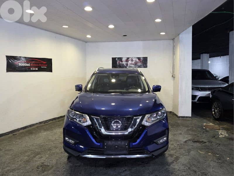 2017 Nissan Rogue SL Navy Blue/Black Leather Panoramic Extremely Clean 0