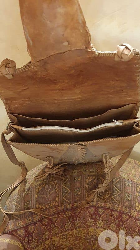 safari genuine croco leather hand bag 3