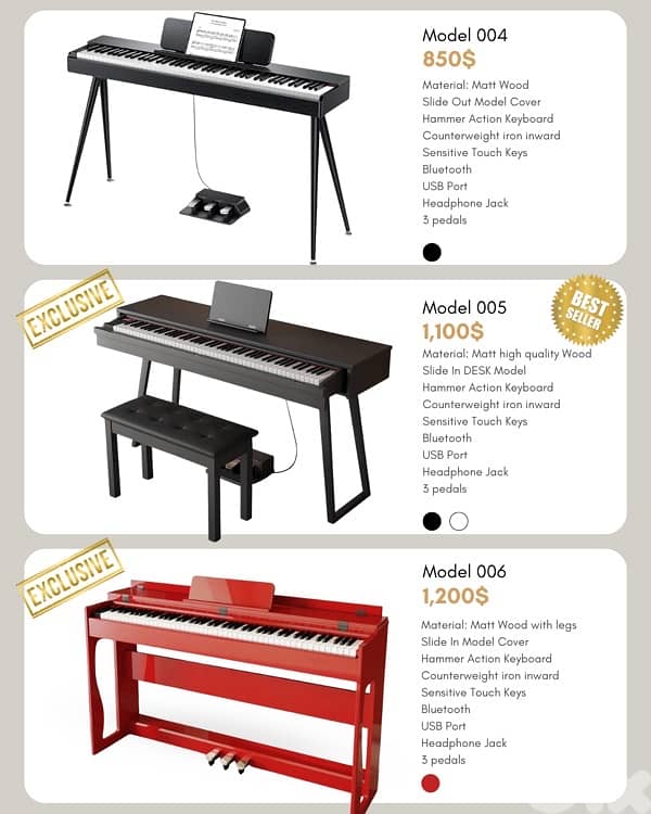 keyboard and digital pianos for sale 1