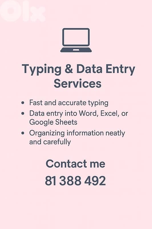 typing and data entry 0