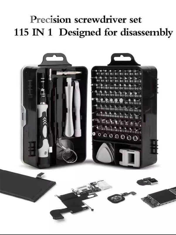 Screwdriver set 115 pieces 0