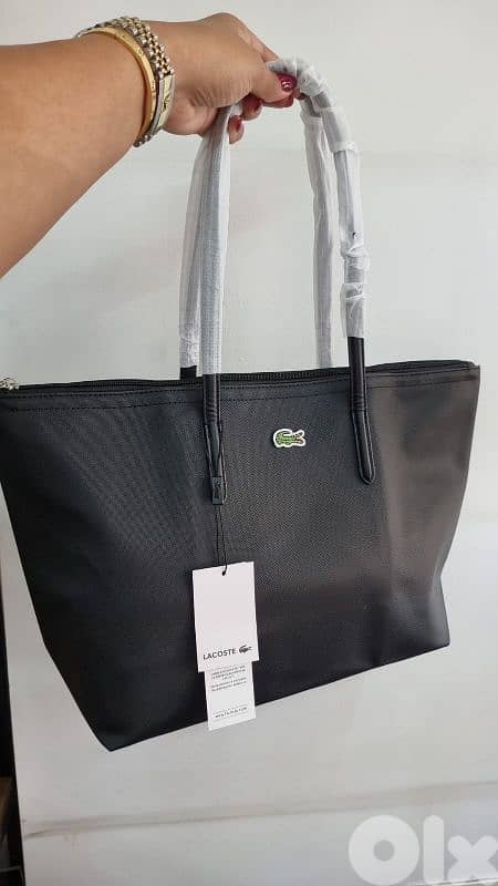 Lacoste Large Zipper Tote Bag 0