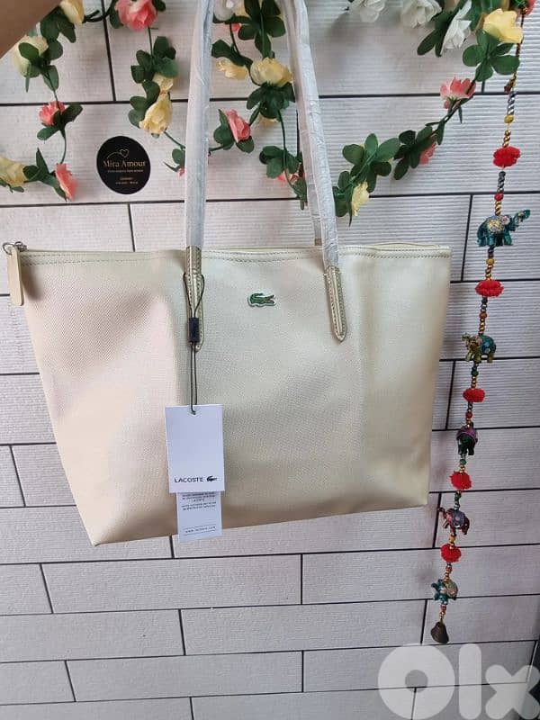 Lacoste Large Zipper Tote Bag 2
