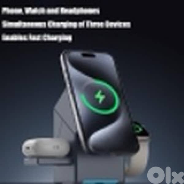3-in-1 Magnetic Wireless Charging Dock  قاعدة شحن لاسلكية مغناطيسية 5