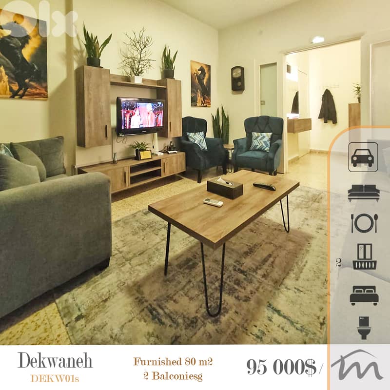Dekweneh | Furnished 1-Bedroom Apartment l Prime Rental Investment 0